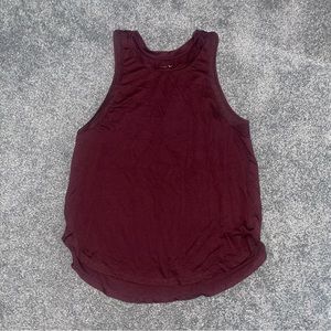 Old Navy Activewear High Neck Maroon Tank Top
